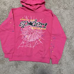 Pink spider hoodie