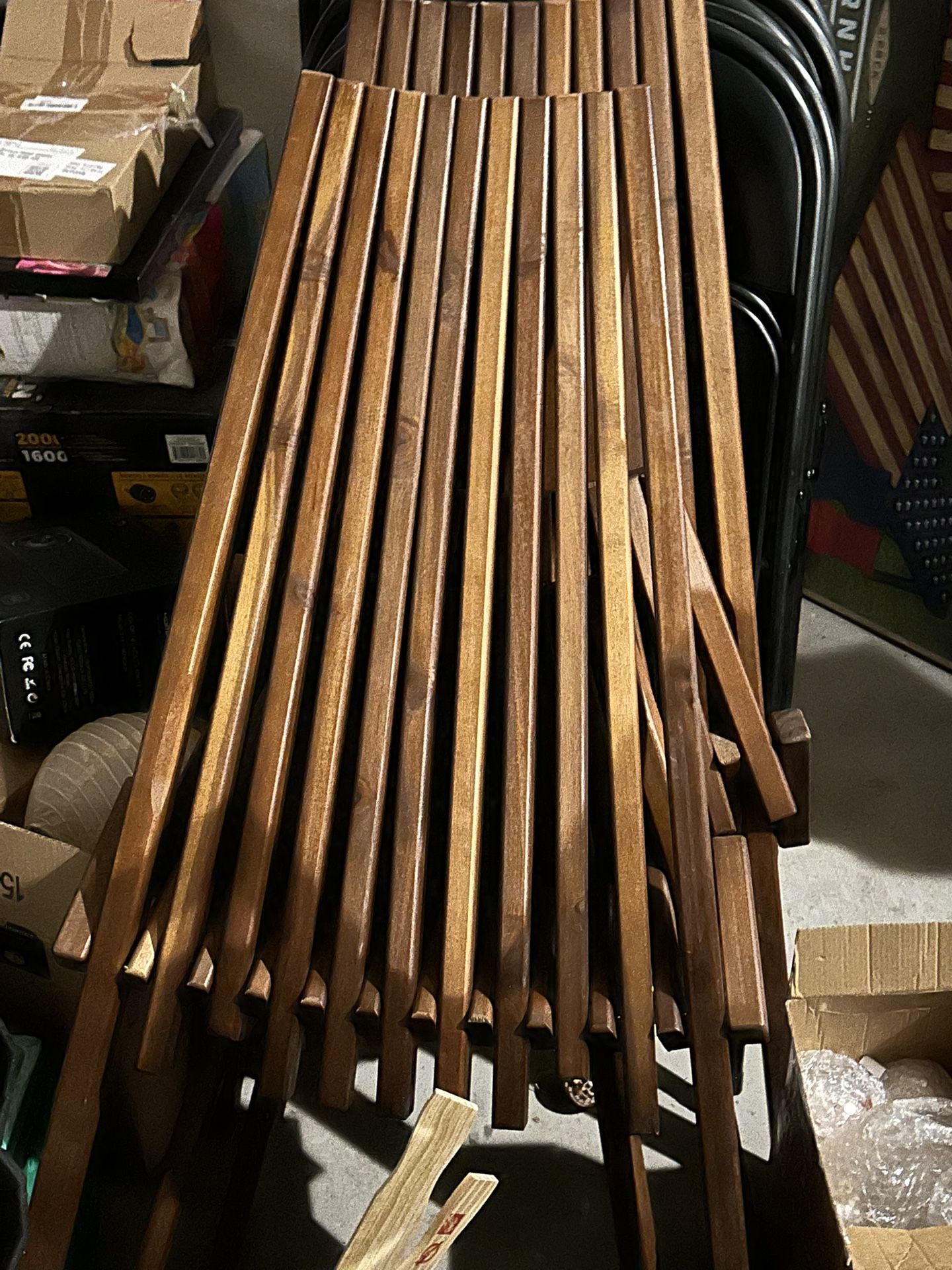 Melino Wooden Fold Out Pool Chairs 