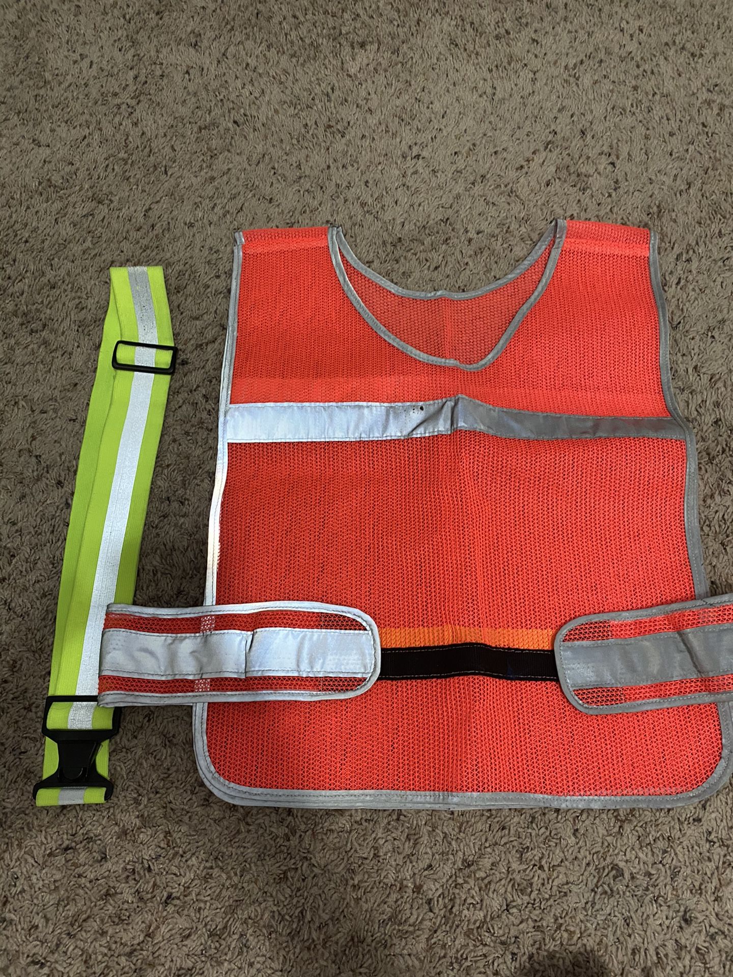 High Visibility Vest and belt. See pictures for signs of wear