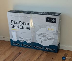 Brand New Rize Full-Size Metal Platform Bed Frame – In Box