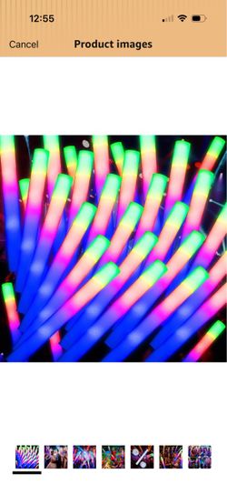 68 Pack Led Foam Sticks Bulk, Wedding Glow Sticks for Reception Props, White Light-up Sticks for Wedding,Light up foam Sticks, Party Light Sticks Pack
