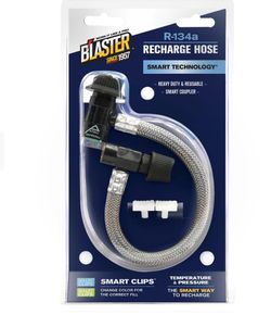 B'laster A/C R-134a Recharge Hose with Smart Clips