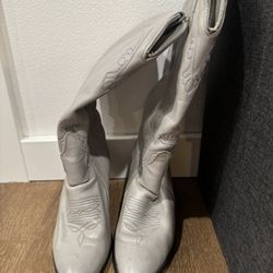 Silver Western Boots