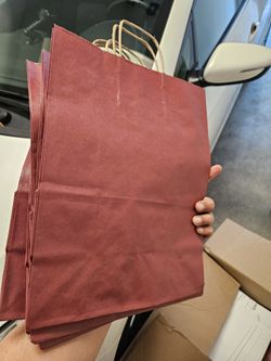 Paper Gift Bags - Red (55 Of Them From Uline)