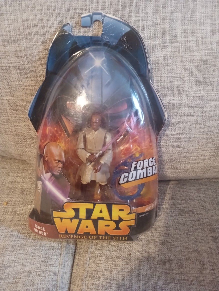 Star Wars Revenge Of The Sith Mace Windu Action Figure 