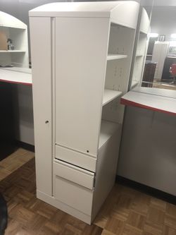 large filing cabinet with lock & key