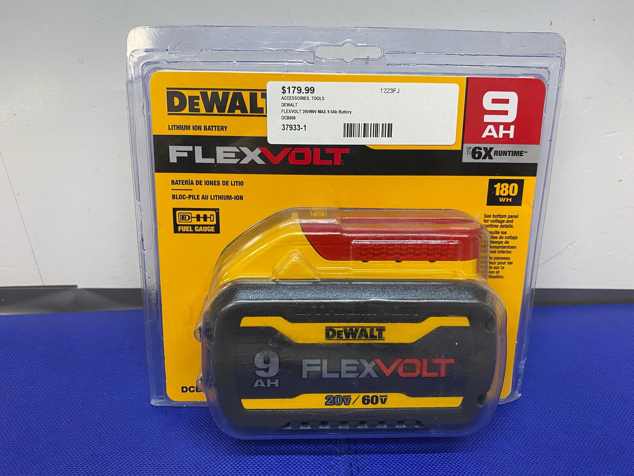 DEWALT DCB609 FLEXVOLT 20V/60V MAX 9.0Ah Battery