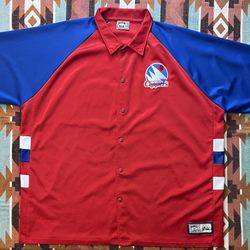 VTG Majestic San Diego Clippers Warm-up Jersey Hardwood Classics Size 2XL-3XL