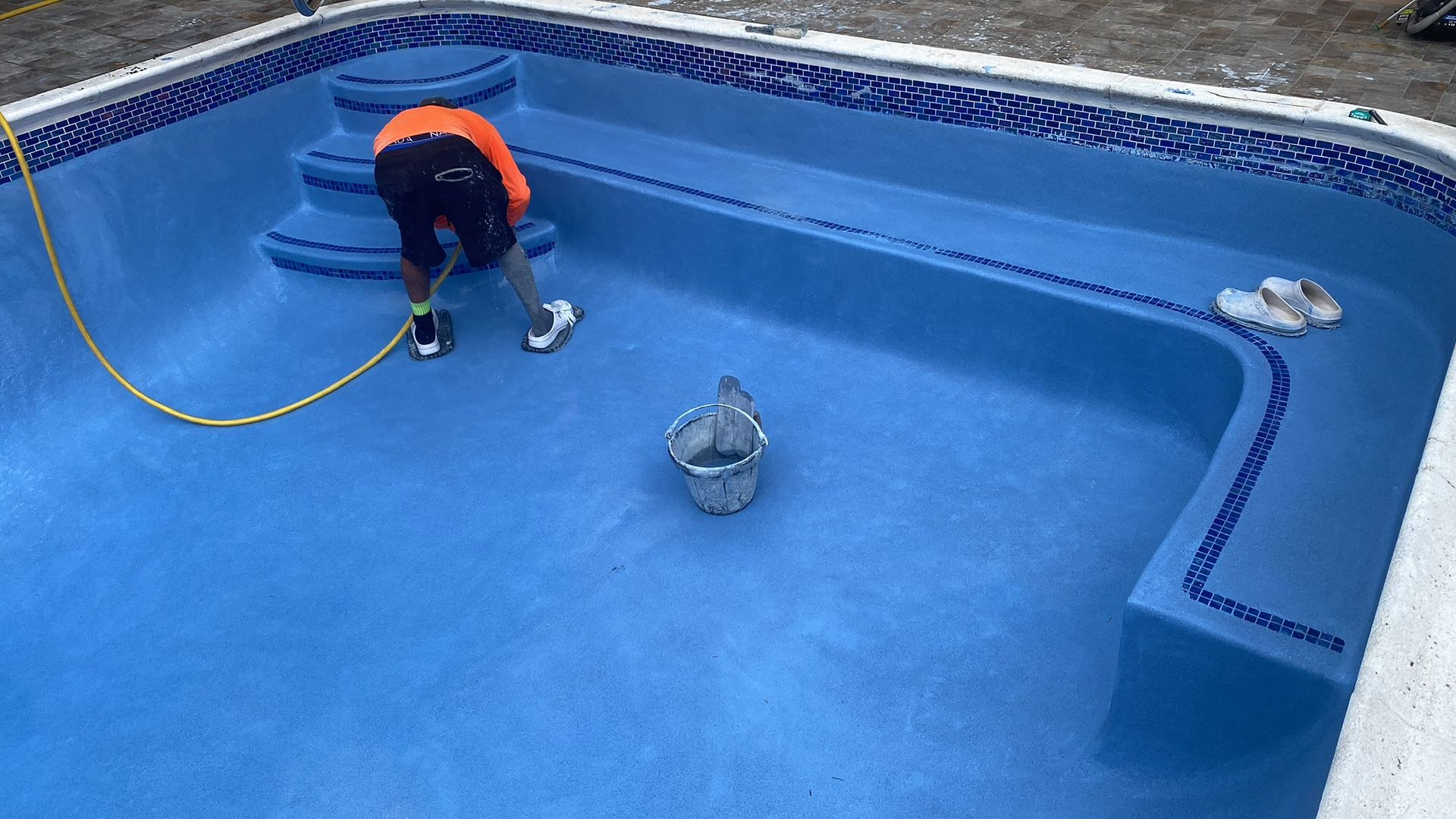 Bench Add on Inside Of Pool