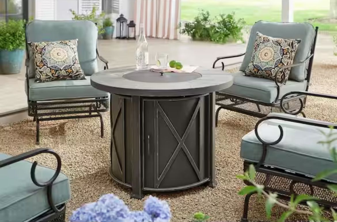 Hampton Bay Park Canyon New Propane Gas Fire Pit