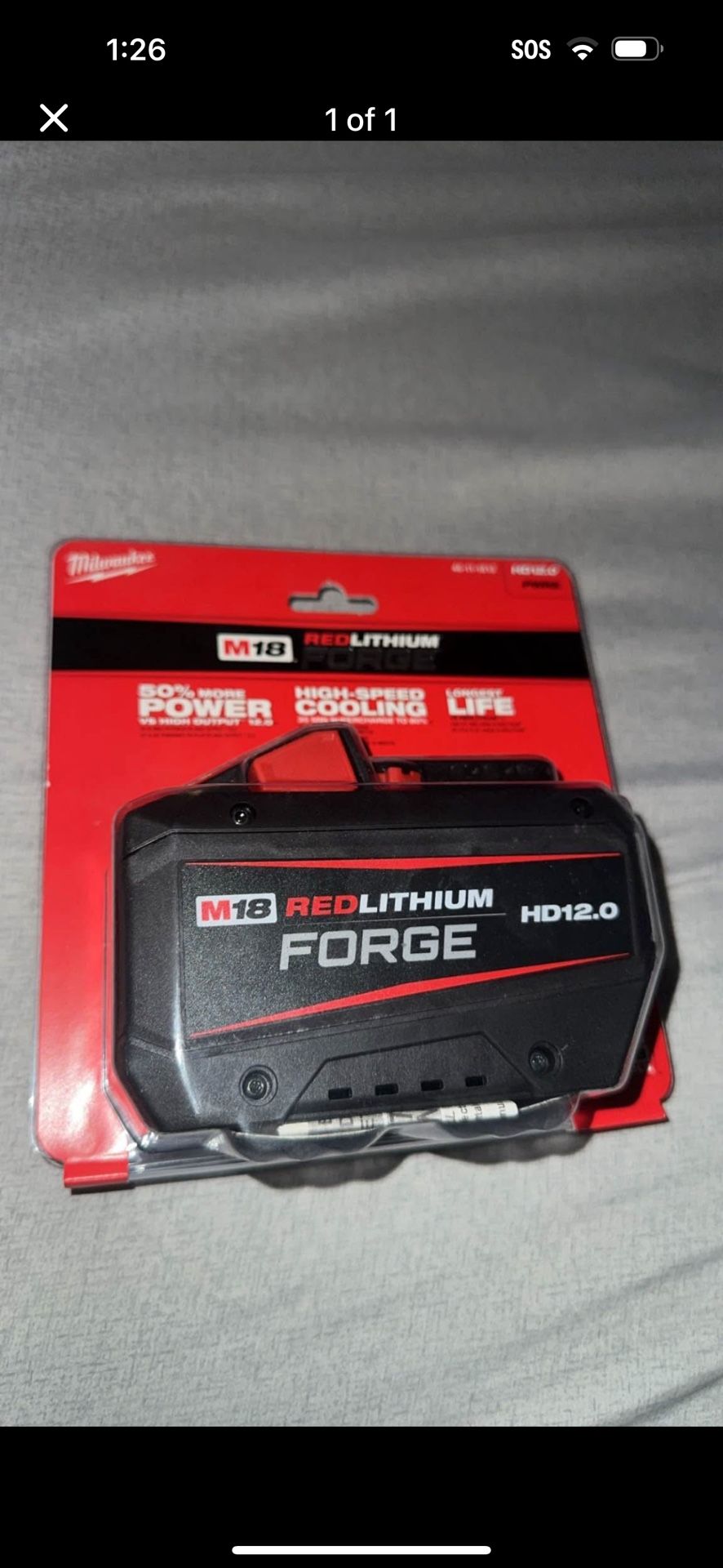 Milwaukee Forge 12ah