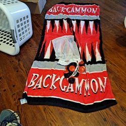 Brand New Beach Towel Backgammon  Game-$8.00