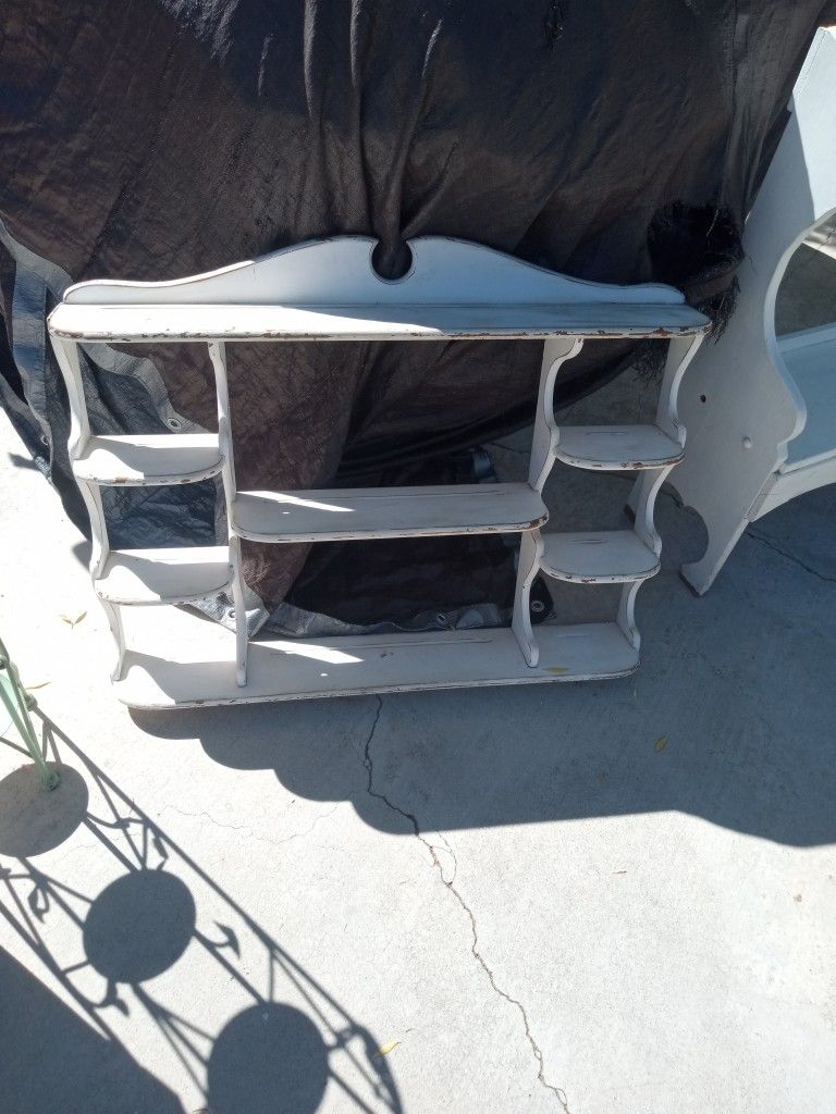 Wall Shelf and Small Bench