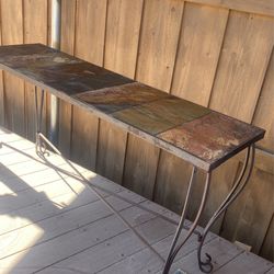 Wrought Iron And Stone table