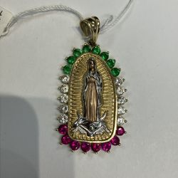 14kt Yellow Gold Virgin Mary Pendant 108999-12 JE
