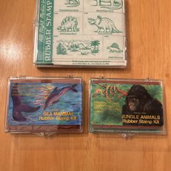 Animals Foam Mounted Rubber Stamp Sets