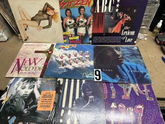 9 Vinyl Records 80s Bowie Prince Cars Simple Minds
