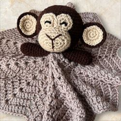 Mantita De Apego-monito Tierno Hecho A Mano