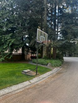 Free full size adjustable basketball hoop