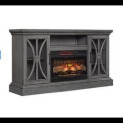 Tv Stations With Fire Place 