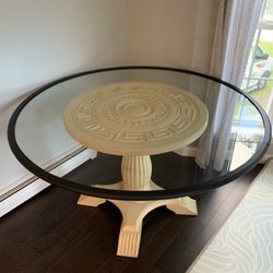 Table With Glass Top 54”