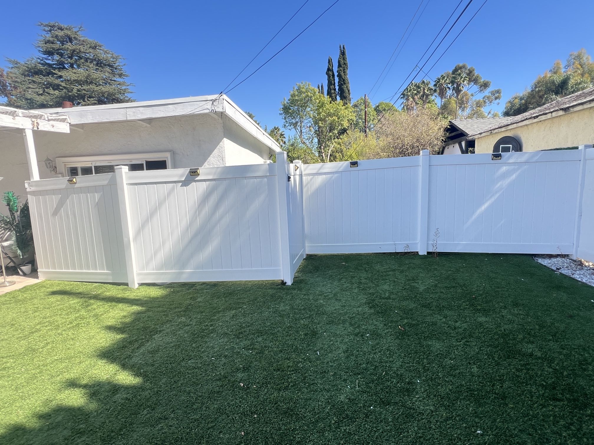 Vinyl Fence Materials- Approximately 32 Linear Feet