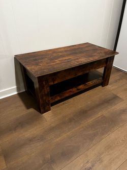swing open storage coffee table
