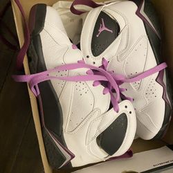 Purple And White Jordan’s   