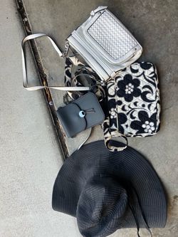 Purses and hat