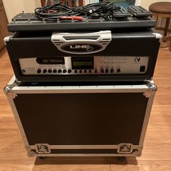 Line 6 Vetta HD With 2x12 Cabinet FBV Longboard and Road Case
