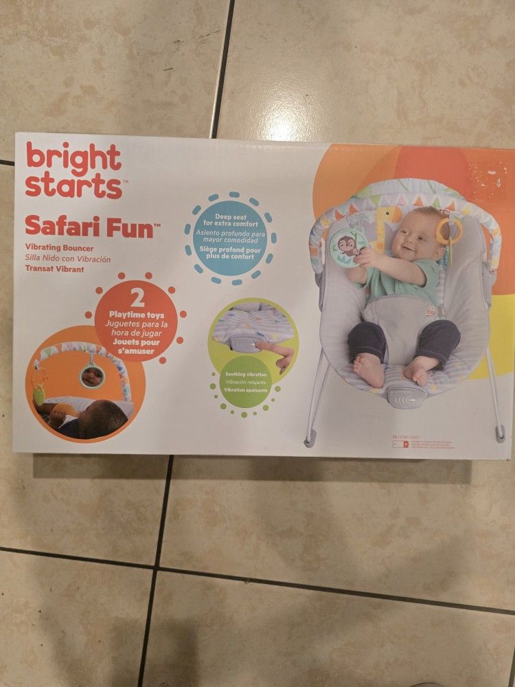 Vibrating Bouncer Bright Starts Safari Fun