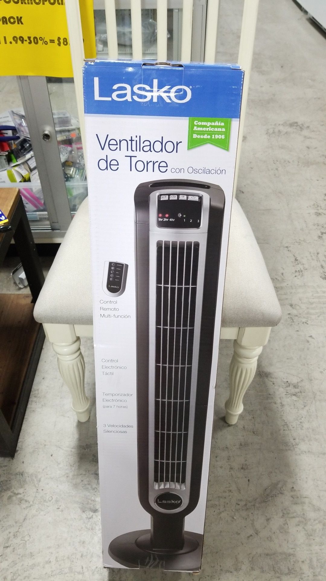 Lasko Tower Fan with remote new in Box