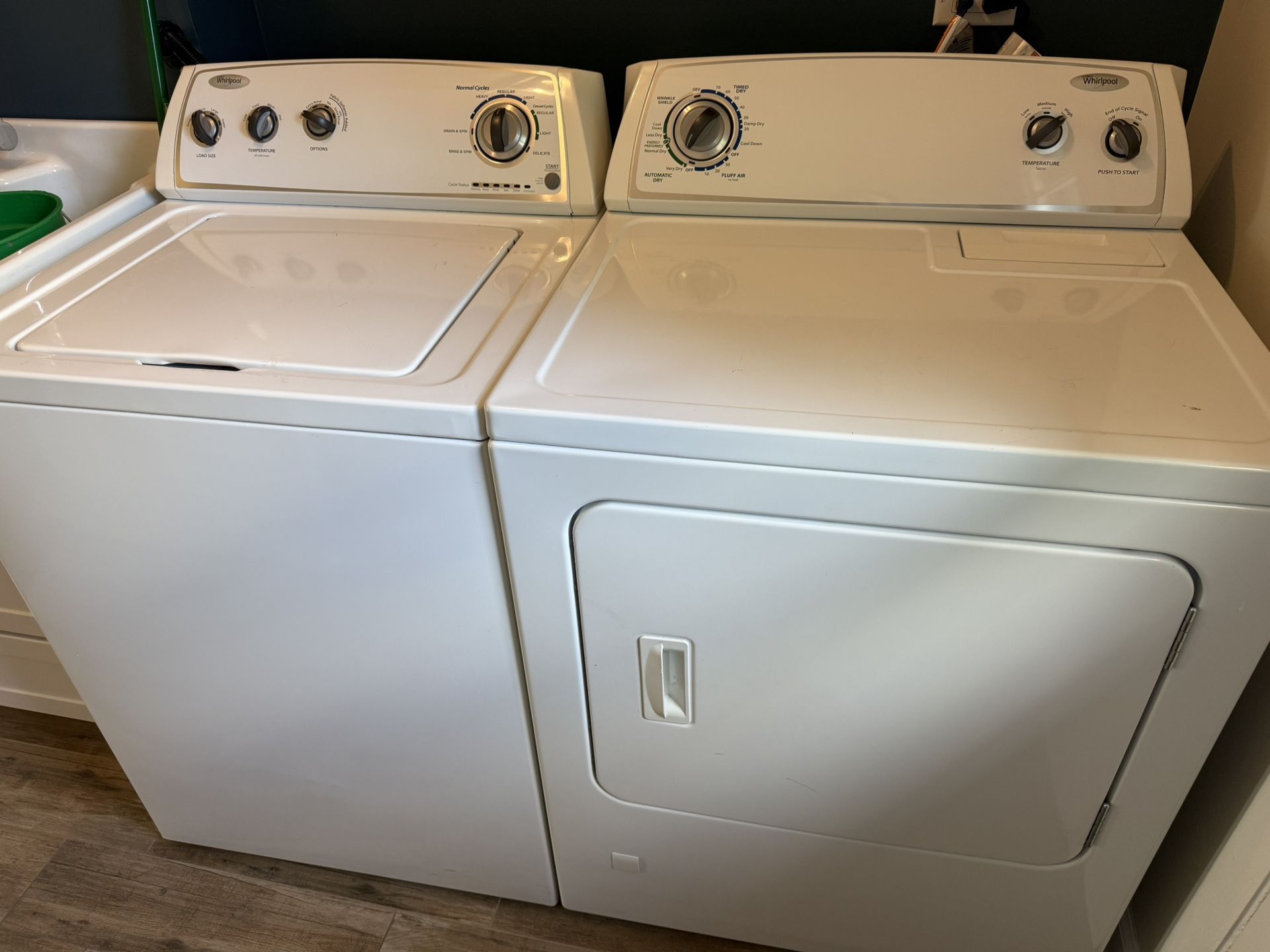 Whirlpool washer and dryer