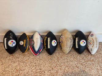 Pittsburgh Steelers Footballs with Two Signed Footballs!!!!