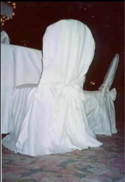 Damask Satin Stripe Chair Cover