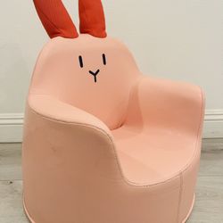 Used In Good Condition, Pink Bunny Toddler Sofa Seat, For Boy, Girl, Unisex, Children Seat, Single Seat Sofa, 