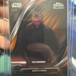 2024 Star Wars Topps Chrome Black Darth Maul