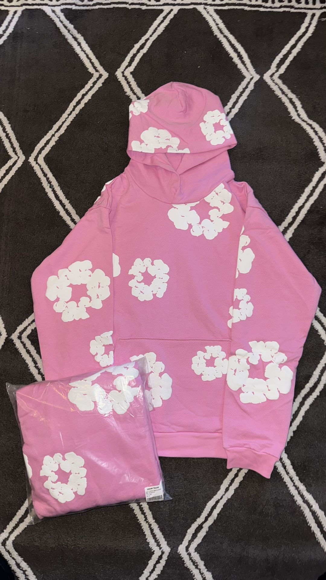 Denim Tears Pink Hoodie