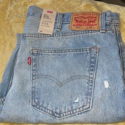 Levis 511 Distressed Shorts