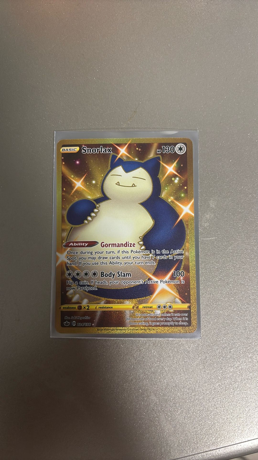 Snorlax 224/198 Gold Ultra Rare