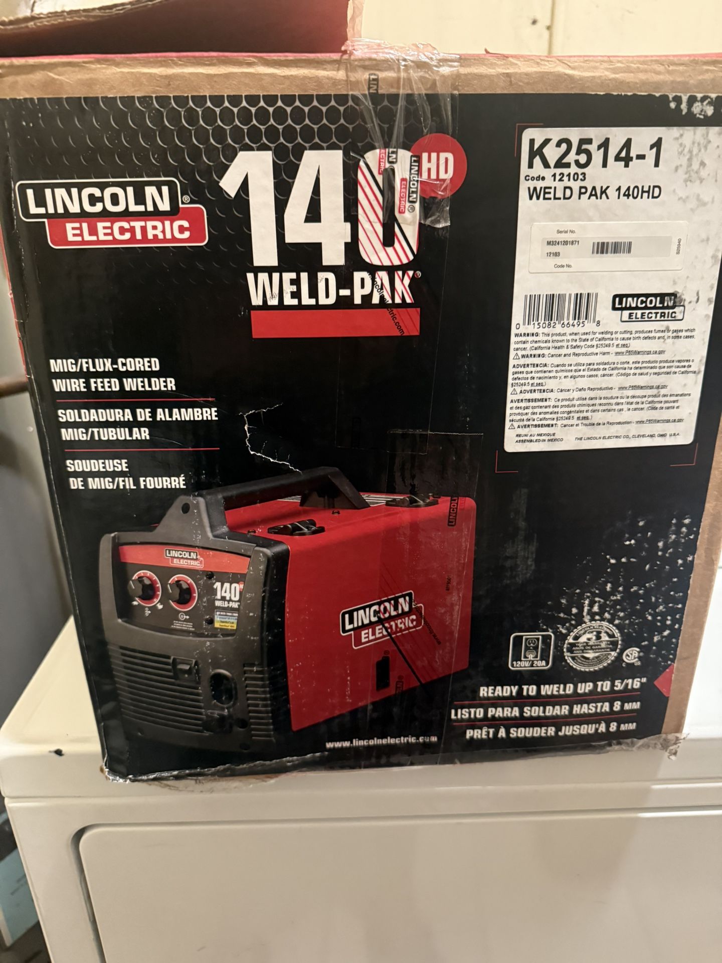 Weld-Pak 140 Amp MIG and Flux-Core Wire Feed Welder, 115V, Aluminum Welder with Spool Gun sold separately 2.3k
