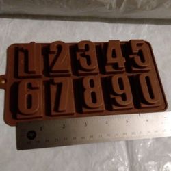 Numbers Silicon Mold $8