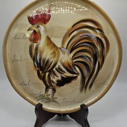 Beautiful Vintage Rooster Plate