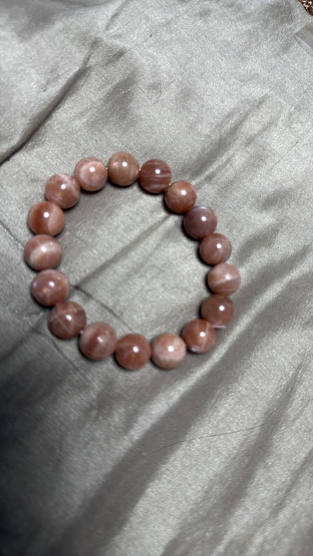 Peach Moonstone Bracelet