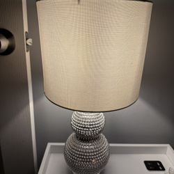 20” silver table lamp, Everly Quinn Shenna