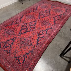 Red And blue rug For Sale 