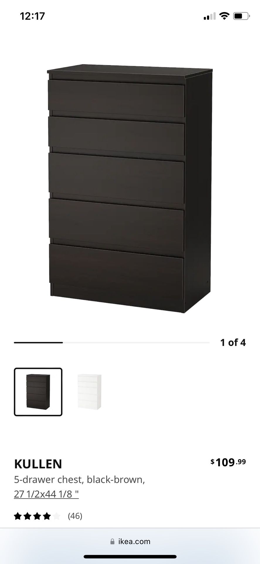 ikea kullen 5 drawer chest dresser black brown Jasmine Kit for Ikea Kullen Dresser 5 Drawer