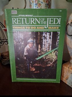 1983 Vintage Star Wars Return Of The Jedi Things To Do And Make Activity Book