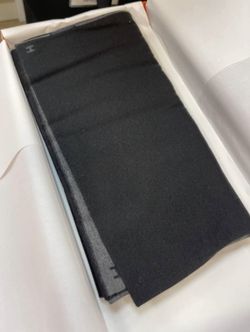 Hermès Double Side 2 Color Scarf Black And Grey