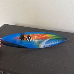15” Rainbow Welcome Surfboard 🏄 Sign 